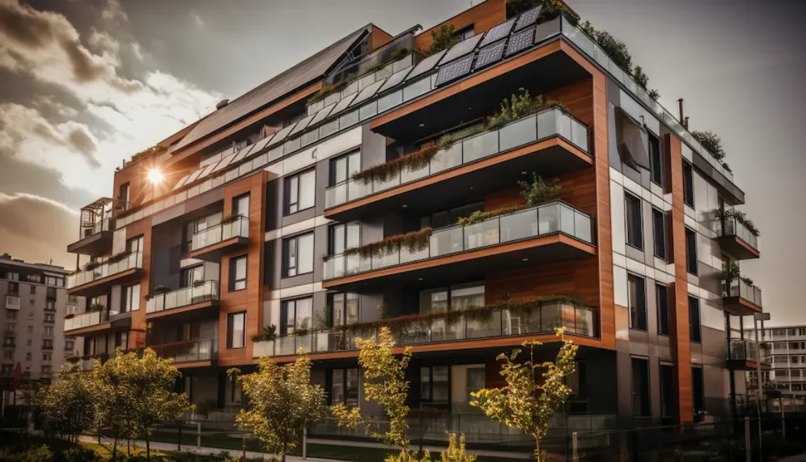 Rooftop solar installation on apartment complex in Kerala for shared electricity generation