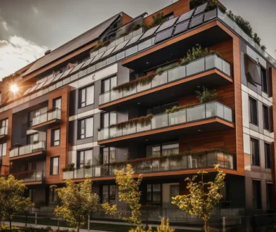 Rooftop solar installation on apartment complex in Kerala for shared electricity generation