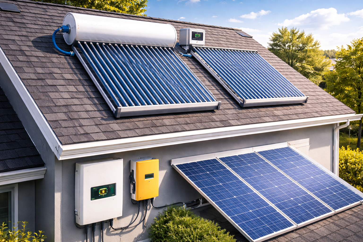 Solar Water Heaters & Inverter