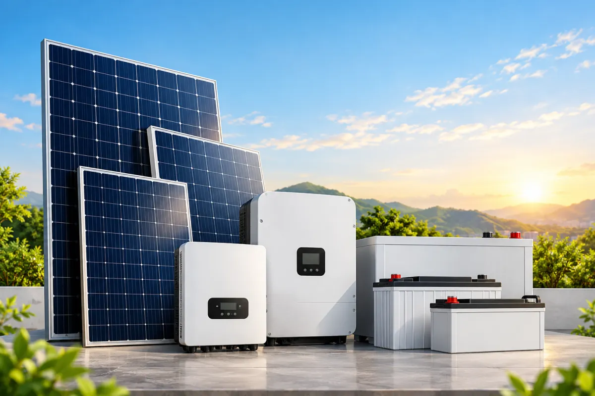 Solar Panels, Inverters & Batteries